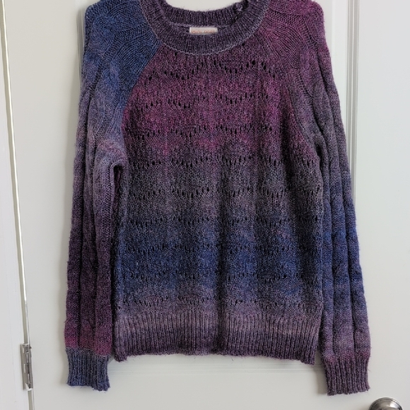 Knox Rose Sweaters - Knox Rose Purple and Blue Gradient Sweater